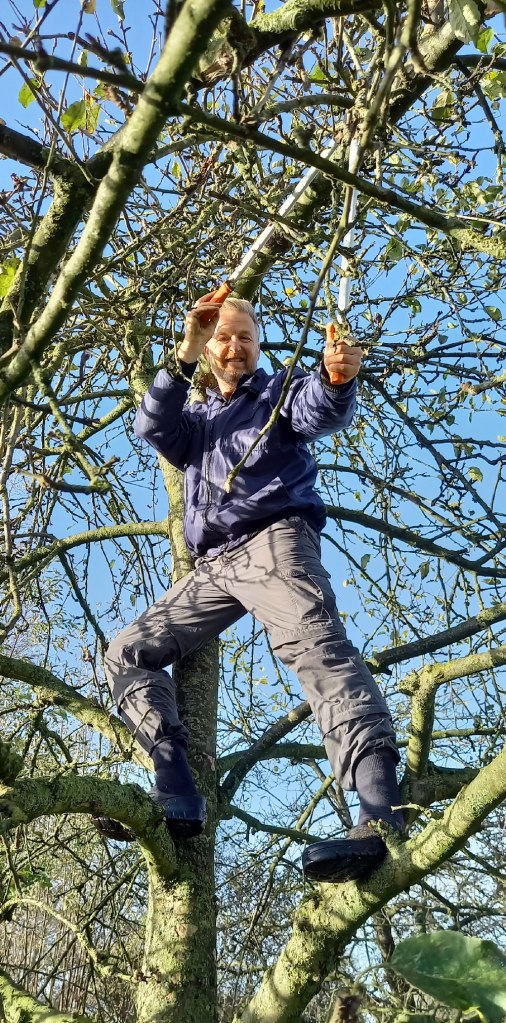 Erik de Graaf snoeit een boom
